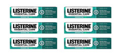Listerine Essential Care Original Gel Fluoride Mint Toothpaste, 4.2 oz, 6 pk