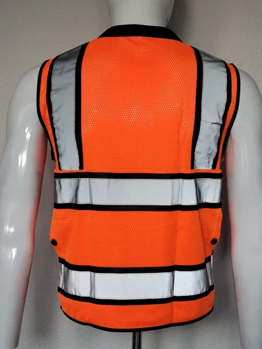 FX Heavy Duty Surveyors Safety Vest with Zipper, Large Plan Pocket image 7