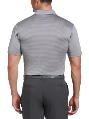 New Men's 2XL Jack Nicklaus Tradewinds Gray Striped Golf Polo