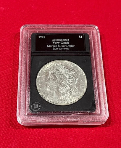 1921 Authenticated Very Good Morgan Silver Dollar