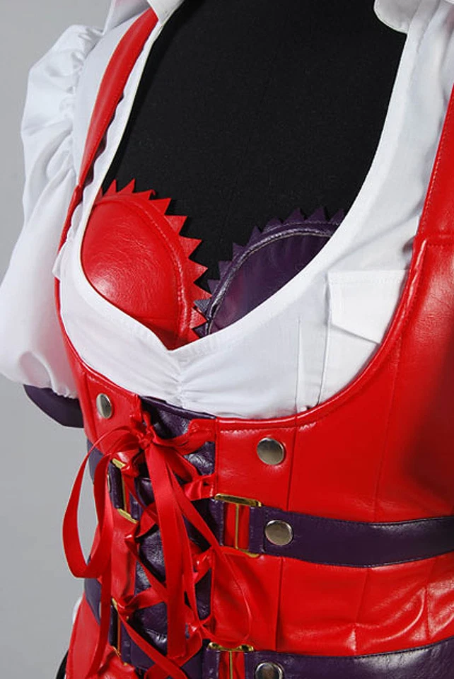 Batman Arkham Asylum City Harley Quinn Vestido Elegante Disfraz Juegos con disfraces a medida Foto 4 de 4