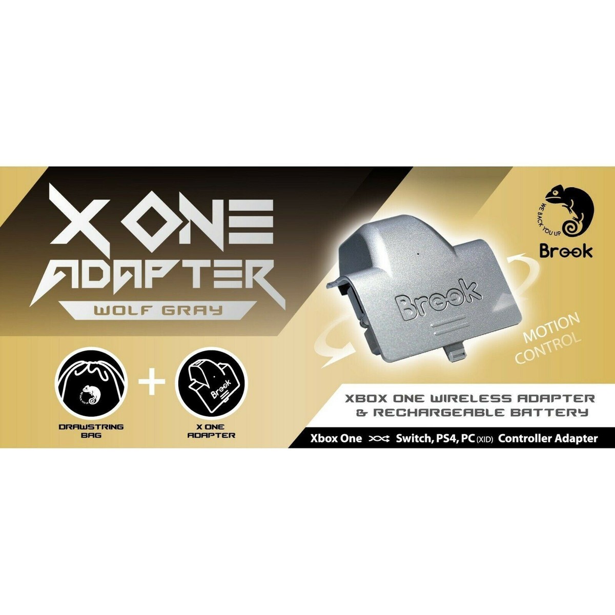 Brook X ONE Adapter BAG – XBOX ONE to Switch PS4 and PC Ltd Ed WOLF GREY - Main Image