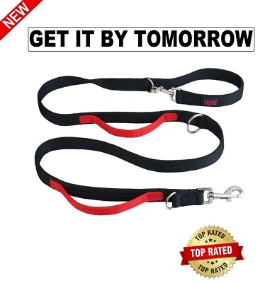HALTI Control Lead Size Large Black, 2m, Professional Dog Lead to Stop Pulling