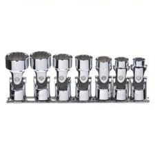 Proto J52102 7 Piece 3/8" Drive Universal Socket Set -12 Point- 3/8 to 3/4"