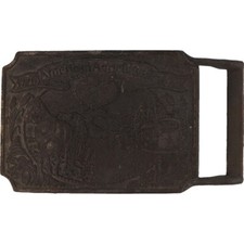 American Agriculture Farming Farm Farmer Corn Soy Wheat 70s Vintage Belt Buckle