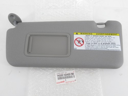 TOYOTA GENUINE RAV4 2004-2005 LH DRIVER SIDE GRAY SUN VISOR OEM