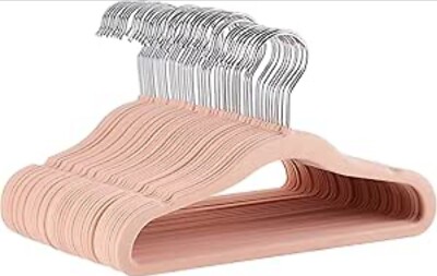 Amazon Basics Kinder Samt, rutschfeste Kleiderbügel (Baby/Kleinkind), 11,6 Zoll