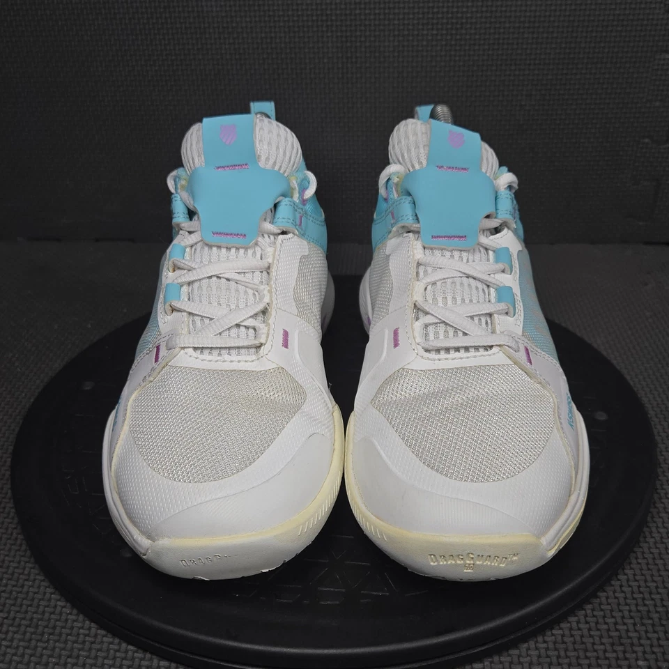 Zapatillas deportivas K-Swiss Ultrashot para mujer talla 7,5 blancas azules Foto 2 de 4