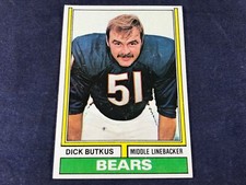 U3-94 FOOTBALL CARD - DICK BUTKUS CHICAGO BEARS - 1974 TOPPS - CARD #230