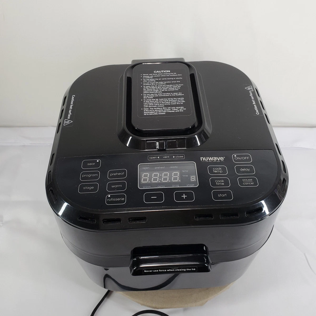 Nuwave brio black 10 quart digital air clearance fryer
