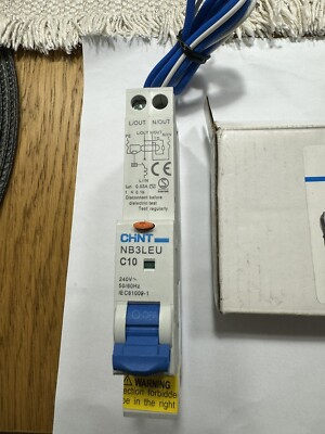 CHINT CURVE 10kA 30mA RCBO TYP AC NB3LEU C10