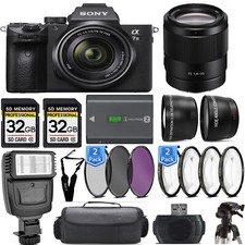 Sony a7 III Camera 28-70mm Lens 35mm Lens Extra Battery Macro Set -Mega Kit