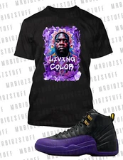 Biggie In Living Color Tee Shirt J12 Black Purple Men's Big Tall Small Sport T