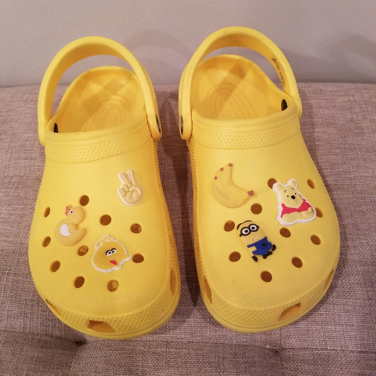 Yellow croc charms sale