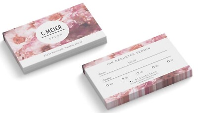 Terminkarten personalisieren - 2-seitig - Friseur - Hair Stylist - Salon - Haare