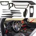 Real Carbon Fiber Interior Center Trim Decor Cover For BMW X3 X4 G01 2018-21