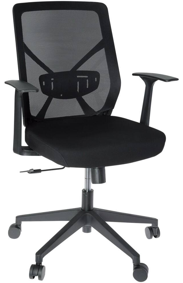 ProperAV Office Chair Ergonomic High-Back Mesh Black Fabric Height Adjustable