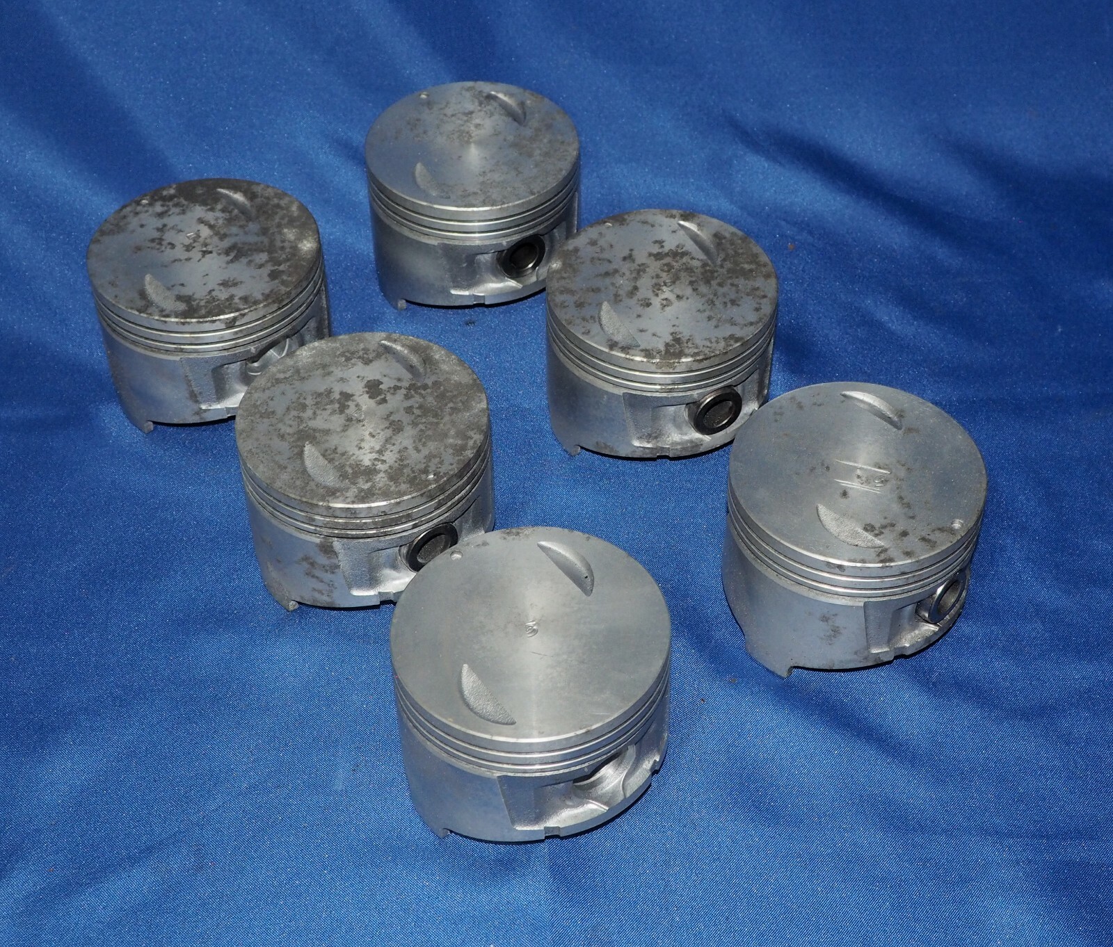 Set Of 6 Badger Pistons Fits 19871995 Nissan VG30 VG30E 3.0L V6 .50MM