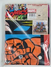 Marvel Comics Characters Double Duvet Cover and 2 Pillowcases for Double Bed