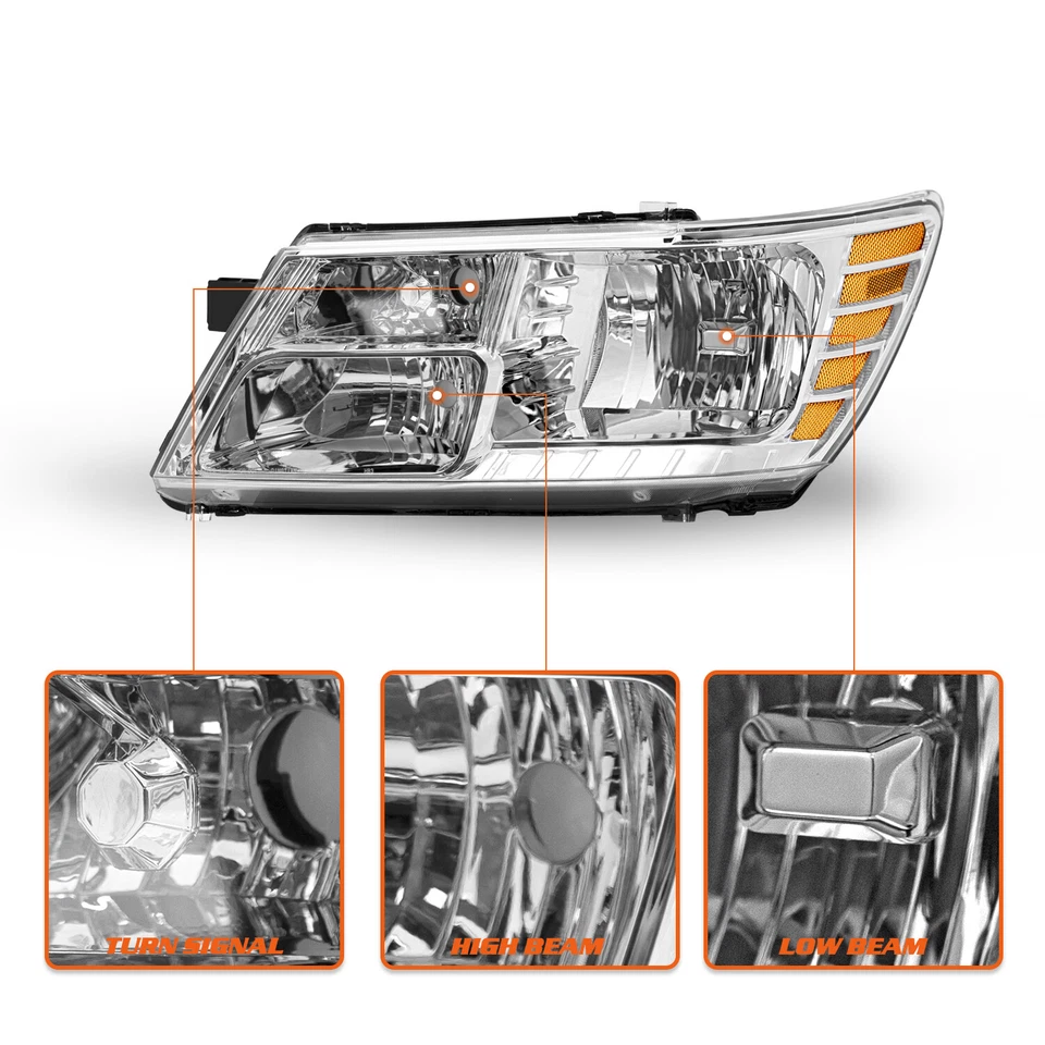 Faros de repuesto izquierda+derecha Dodge Journey 2009-2020 09-20 Foto 4 de 4