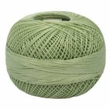 Lizbeth Egyptian Cotton Crochet Thread Size 20 Color 681 Light Pistachio Green