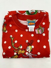 Pottery Barn Teen Dr. Seuss Grinch Festive Organic Cotton Pajama XSmall 9295X