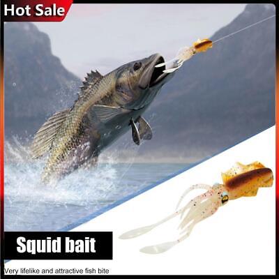 15.5cm 20g Bionic Squid Sea Fishing Lures Artificial Wobbler Bait (Gold)