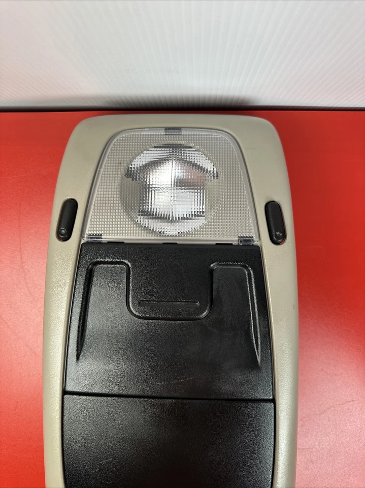 03-10 Ford Explorer Roof Overhead Console Dome Map Light w/ Climate Control TAN - Image 3 of 4
