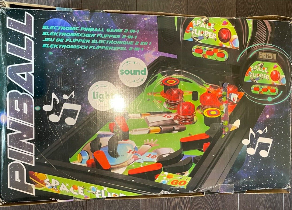 Electronic Pinball Game 2 in 1 with legs SPACE FLIPPER eBay