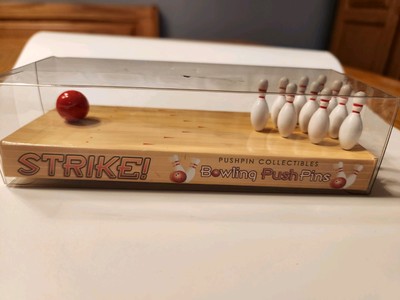 Bowling Ball And Pins ''Strike!'' Pushpin Collectibles