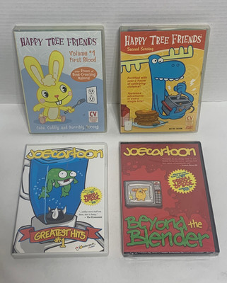 Happy Tree Friends + Joe Cartoon DVD Lot Early Internet Flash Animation Y2K 90s