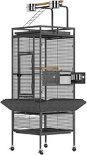 61In Large Bird Cages,Parakeet Bird Cage,Feeders,Rooftop Playground,Bird Aviary