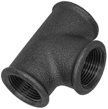 Temperguss Fittings schwarz T-Stück IG IG IG Nr.130 Temperguß Fittinge