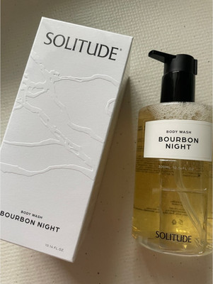 SOLITUDE Bourbon Night Body Wash 300ml 10.14 fl oz / Floral Smoky Musk Scent