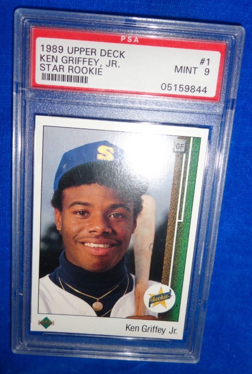 1989 Upper Deck Ken Griffey Jr. Star Rookie Card #1 PSA 9 Mint! Centered Beauty! view 3