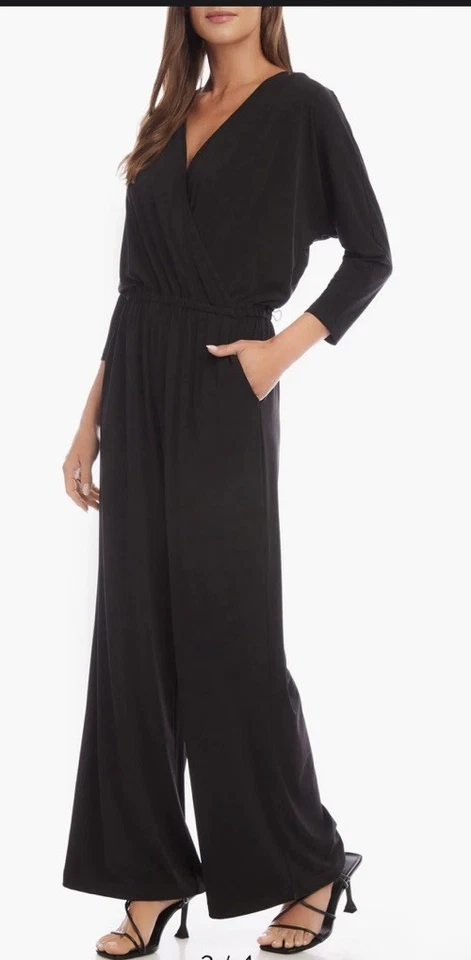 Karen Kane путешествий Джерси комбинезон размер средний новый черный - Изображение 4 из 4