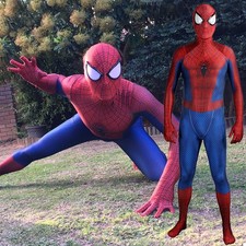 The Amazing Spider-man Comic TASM2 Jumpsuit Cosplay Suit Costume Halloween Party