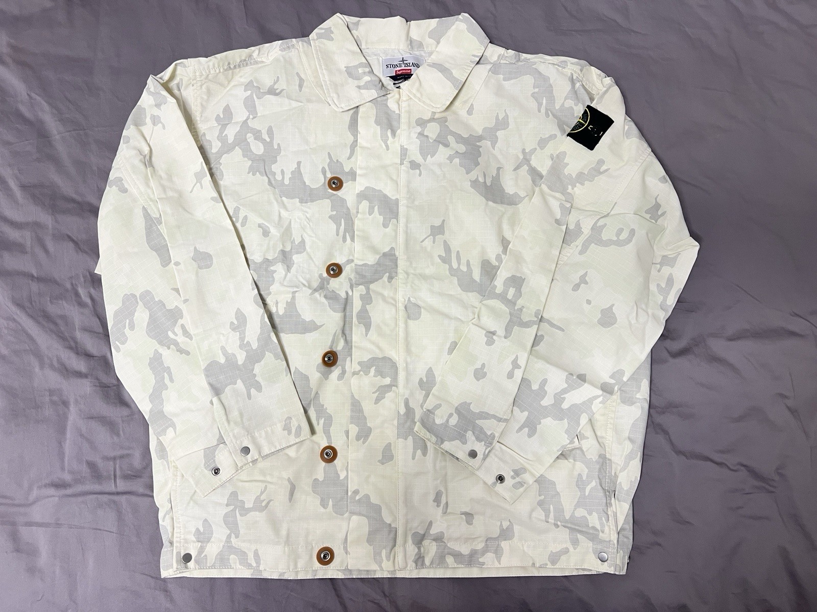 Supreme stone island reactive ripstop jacket Brand New Tan. Shipping Now!!