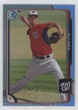 2015 Bowman Chrome Prospects Twitter Exclusive Blue Refractor 5/10 AJ Cole 0c3