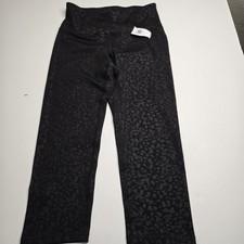 Old Navy Women's Black Patterned Performance Leggings Medium.   A5