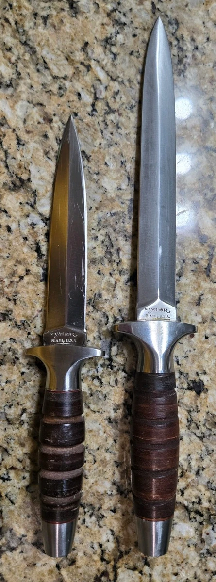 Valor Collectible Vintage Factory Manufactured Fixed Blade Knives