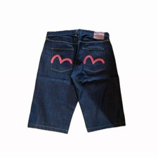 Evisu jeans No3 Seagull Baggy Shorts Denim