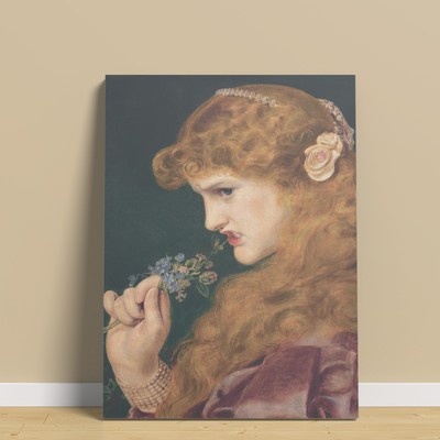 Love's Shadow Vintage Woman Portrait Painting Canvas Prints Gift Wall Art