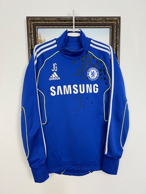 Vintage Adidas Chelsea Player Issue Football Train Sweatshirt Track Top Size M