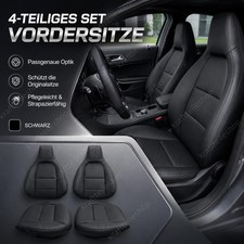 Vordersitze Sitzbezug Schwarz für Mercedes W176 CLA C117 GLA X156 2013-2020 Vordersitze Sitzbezug Schwarz für Mercedes W176 CLA C117 GLA X156 2013-2020
