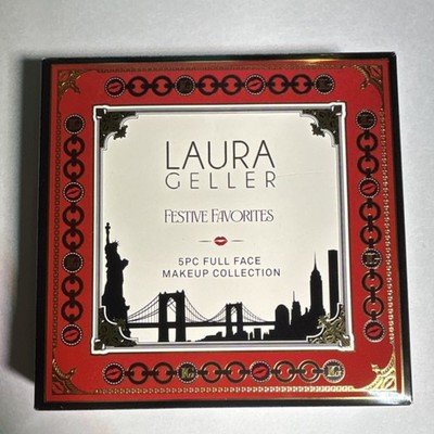 Laura Geller Festive Favorites 5PC full-size Makeup Set Medium Color