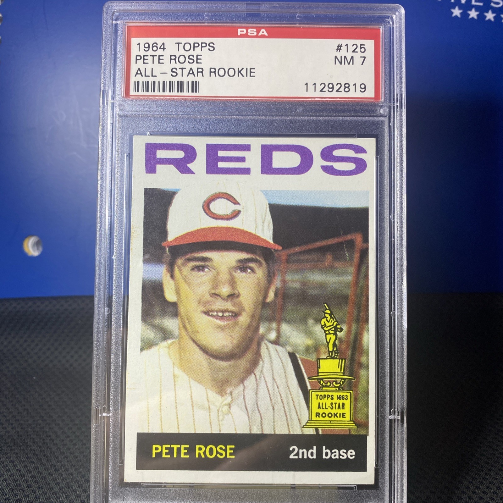 Pete Rose PSA 7 1964 Topps Cincinnati Reds #125 All-Star RC 2nd Year