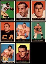 1961 Topps Dallas Texans (Chiefs) Team Set Texans(Chiefs) 6 - EX/MT 7036614