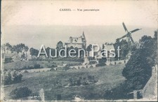 Cassel France Panoramic View Windmill Chateau E. Le Deley Paris Postcard