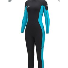 Hevto Wetsuit Women 3/2mm Neoprene Full Body WetSuit W1-Blue Size 12 Diving Surf